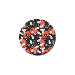 Folk flowers art pattern Floral   Golf Ball Marker (10 pack)