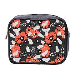 Folk flowers art pattern Floral   Mini Toiletries Bag (Two Sides)