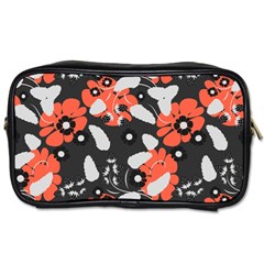 Folk flowers art pattern Floral   Toiletries Bag (Two Sides)