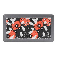 Folk flowers art pattern Floral   Memory Card Reader (Mini)