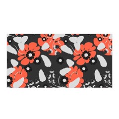 Folk flowers art pattern Floral   Satin Wrap