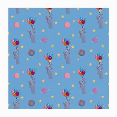 Baby Elephant Flying On Balloons Medium Glasses Cloth by SychEva