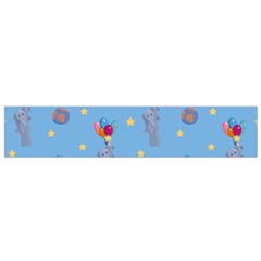 Baby Elephant Flying On Balloons Small Flano Scarf by SychEva