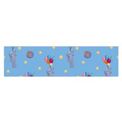 Baby Elephant Flying On Balloons Satin Scarf (oblong) by SychEva