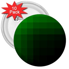 Zappwaits-green 3  Buttons (10 Pack)  by zappwaits