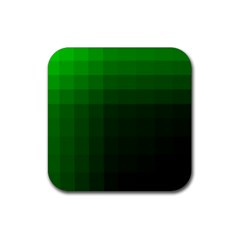 Zappwaits-green Rubber Coaster (square)  by zappwaits