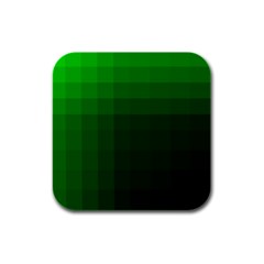 Zappwaits-green Rubber Square Coaster (4 Pack)  by zappwaits