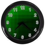 Zappwaits-green Wall Clock (Black) Front