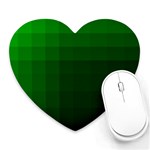 Zappwaits-green Heart Mousepads Front