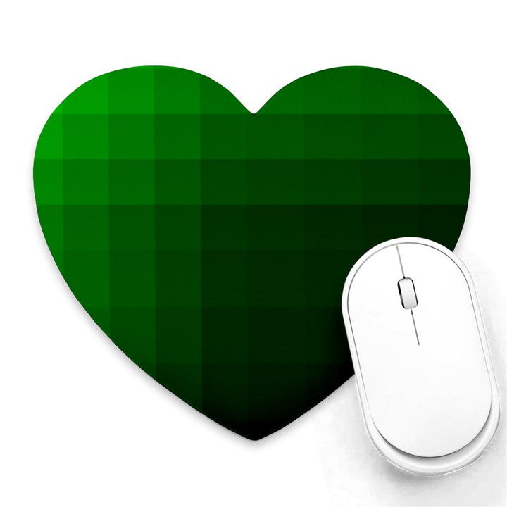 Zappwaits-green Heart Mousepads