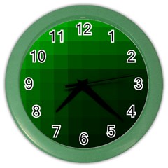 Zappwaits-green Color Wall Clock by zappwaits