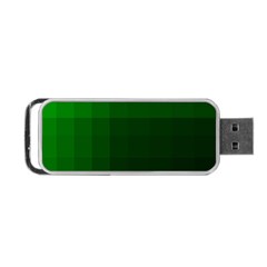 Zappwaits-green Portable Usb Flash (one Side) by zappwaits