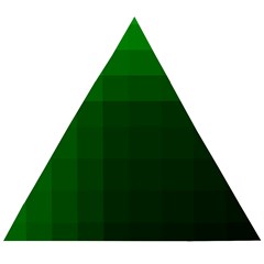 Zappwaits-green Wooden Puzzle Triangle by zappwaits