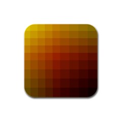 Zappwaits - Color Gradient Rubber Square Coaster (4 Pack)  by zappwaits