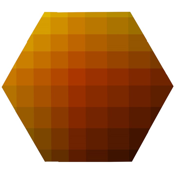 Zappwaits - Color Gradient Wooden Puzzle Hexagon