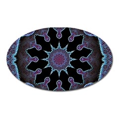 Framed Mandala Oval Magnet by MRNStudios