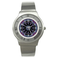 Framed Mandala Stainless Steel Watch by MRNStudios