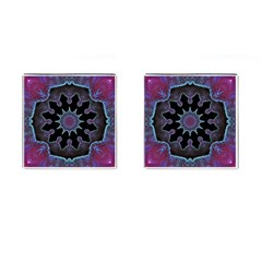 Framed Mandala Cufflinks (square) by MRNStudios