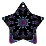 Framed Mandala Star Ornament (Two Sides) Front