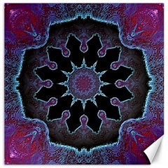 Framed Mandala Canvas 16  X 16  by MRNStudios