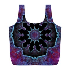 Framed Mandala Full Print Recycle Bag (l) by MRNStudios