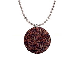 Warm Abstract Surface Print 1  Button Necklace by dflcprintsclothing