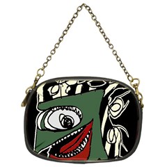 Monster Bird Portrait Illustration Chain Purse (one Side) by dflcprintsclothing