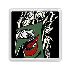 Monster Bird Portrait Illustration Memory Card Reader (square)