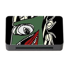 Monster Bird Portrait Illustration Memory Card Reader With Cf