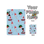 Funny Mushrooms Go About Their Business Playing Cards 54 Designs (Mini) Front - Spade2