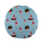 Funny Mushrooms Go About Their Business Standard 15  Premium Flano Round Cushions Front