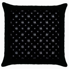 Black And White Funny Monster Print Pattern Throw Pillow Case (black) by dflcprintsclothing