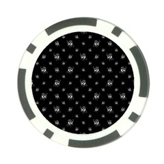 Black And White Funny Monster Print Pattern Poker Chip Card Guard by dflcprintsclothing