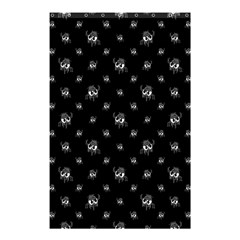 Black And White Funny Monster Print Pattern Shower Curtain 48  X 72  (small)  by dflcprintsclothing