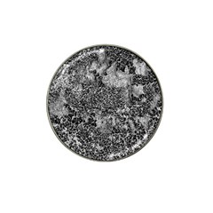 Grey And White Grunge Camouflage Abstract Print Hat Clip Ball Marker by dflcprintsclothing