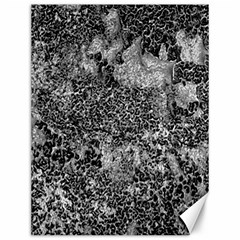 Grey And White Grunge Camouflage Abstract Print Canvas 12  X 16  by dflcprintsclothing