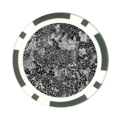 Grey And White Grunge Camouflage Abstract Print Poker Chip Card Guard (10 Pack) by dflcprintsclothing