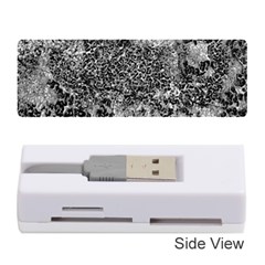 Grey And White Grunge Camouflage Abstract Print Memory Card Reader (stick) by dflcprintsclothing