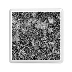 Grey And White Grunge Camouflage Abstract Print Memory Card Reader (square)