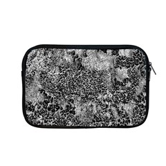 Grey And White Grunge Camouflage Abstract Print Apple Macbook Pro 13  Zipper Case by dflcprintsclothing