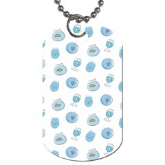 Aquarium With Fish Dog Tag (one Side) by SychEva