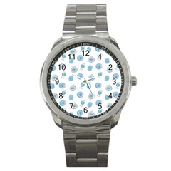 Aquarium With Fish Sport Metal Watch by SychEva