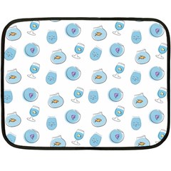 Aquarium With Fish Fleece Blanket (mini) by SychEva