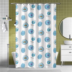 Aquarium With Fish Shower Curtain 48  X 72  (small)  by SychEva