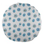 Aquarium With Fish Large 18  Premium Flano Round Cushions Front