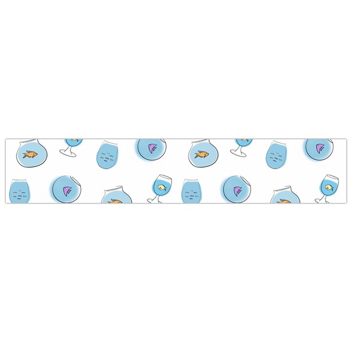 Aquarium With Fish Large Flano Scarf 