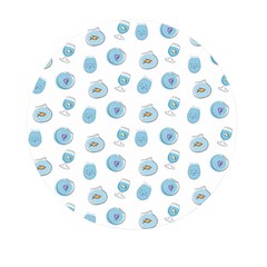 Aquarium With Fish Mini Round Pill Box (pack Of 5)