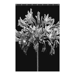 Black And White Lilies Botany Motif Print Shower Curtain 48  X 72  (small)  by dflcprintsclothing