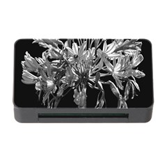 Black And White Lilies Botany Motif Print Memory Card Reader With Cf by dflcprintsclothing