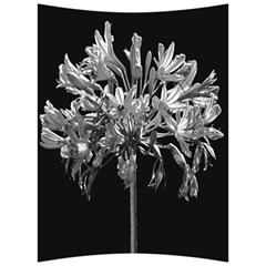 Black And White Lilies Botany Motif Print Back Support Cushion by dflcprintsclothing